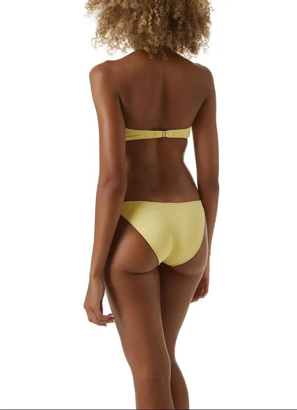 Alba V Detail Bandeau Bikini Yellow Chain