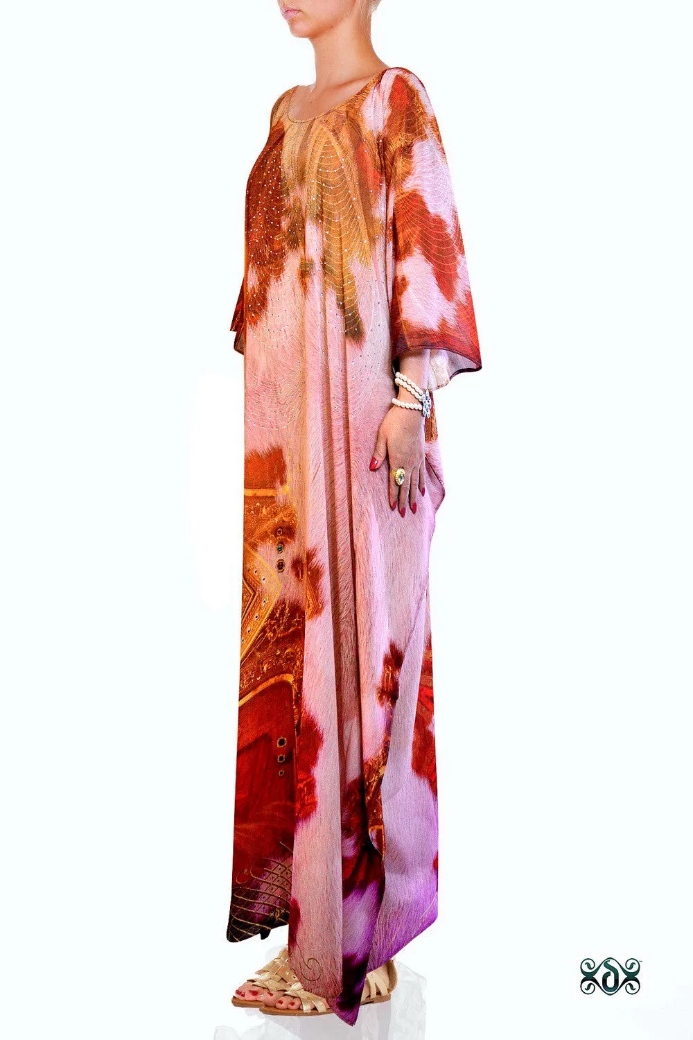 ART CLASSIQUE Serene Mona Lisa Devarshy Long Embellished Kaftan - 1079