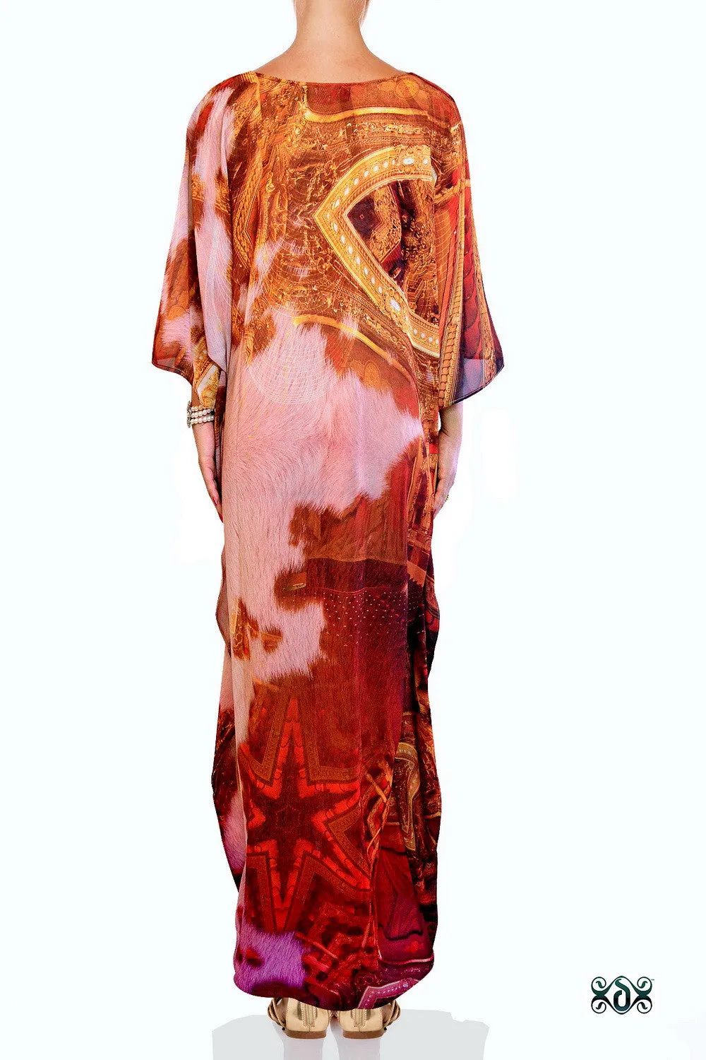 ART CLASSIQUE Serene Mona Lisa Devarshy Long Embellished Kaftan - 1079