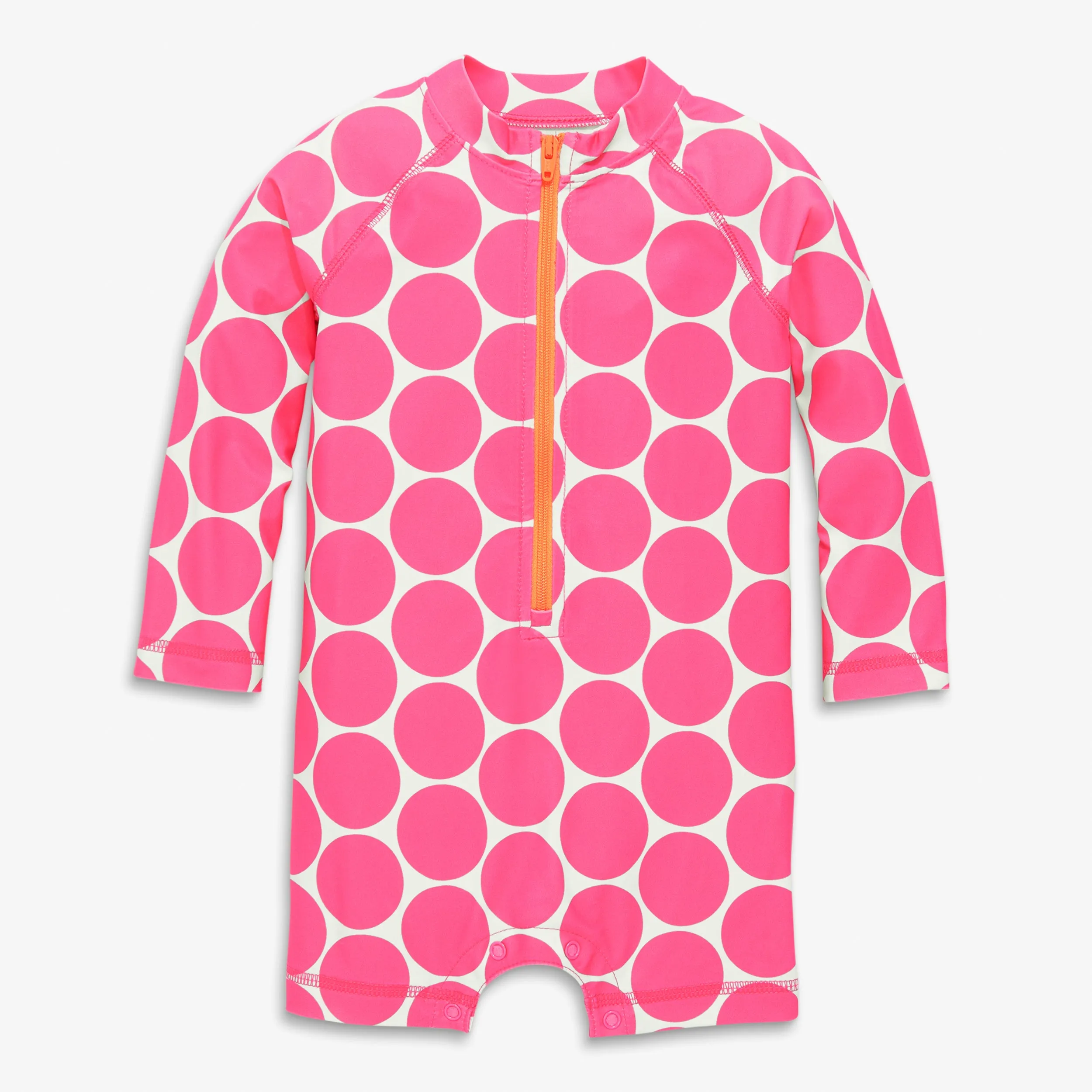 Baby one-piece rash guard in dot