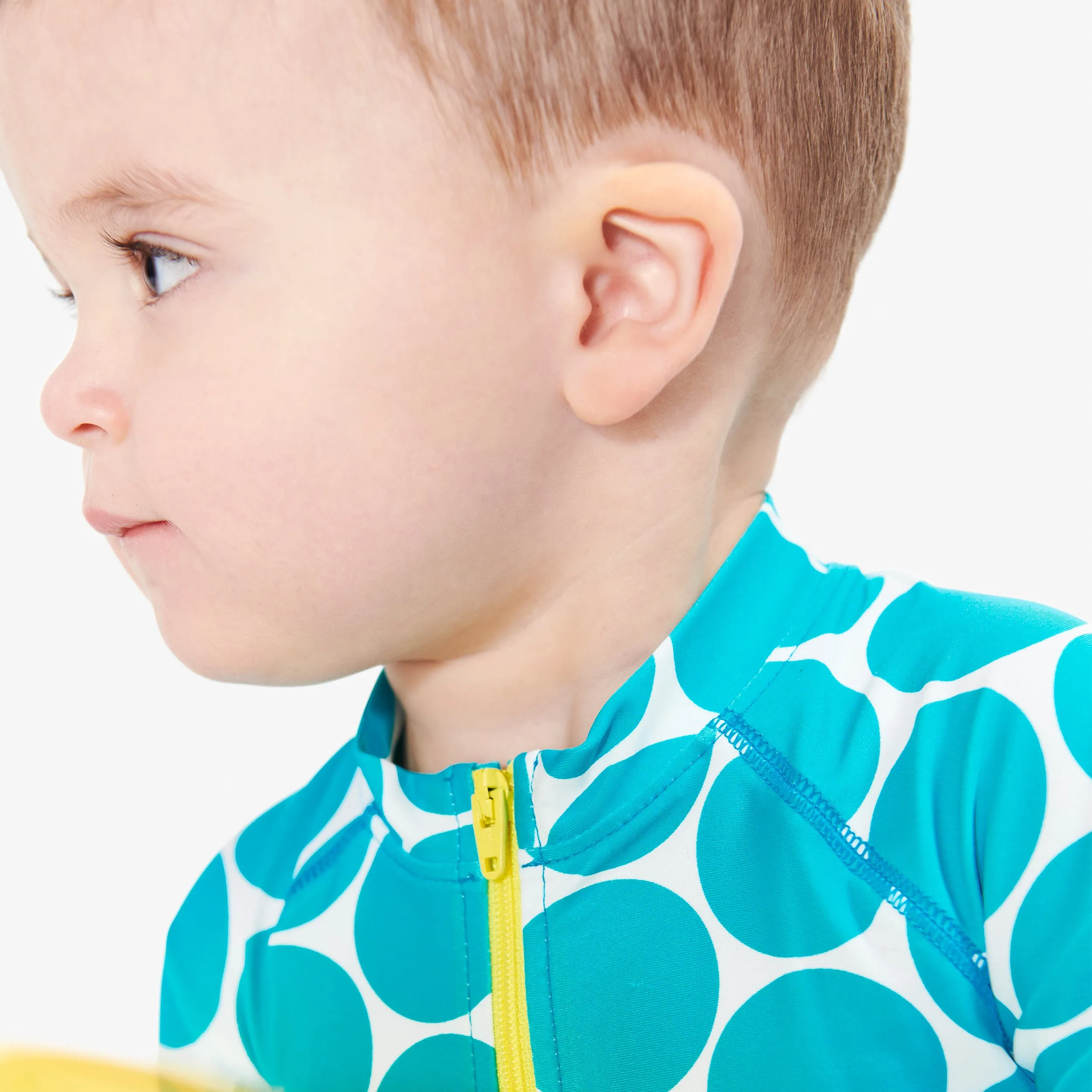 Baby one-piece rash guard in dot