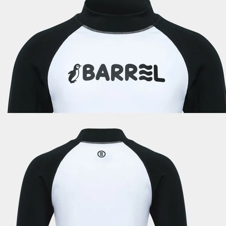 Barrel Kids Essential Rash Guard-WHITE