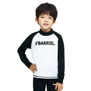 Barrel Kids Essential Rash Guard-WHITE