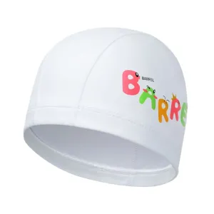 Barrel Kids Jelly Silicone Coating Swim Cap-WHITE