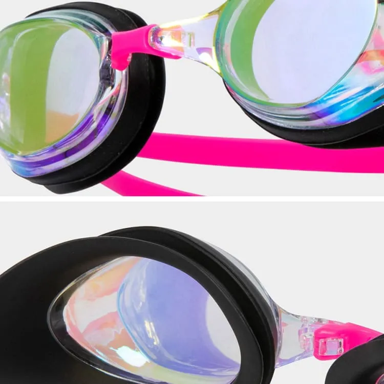 Barrel Wide Mirror Swim Goggles-AURORA/PINK