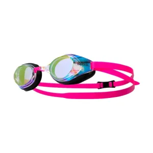 Barrel Wide Mirror Swim Goggles-AURORA/PINK