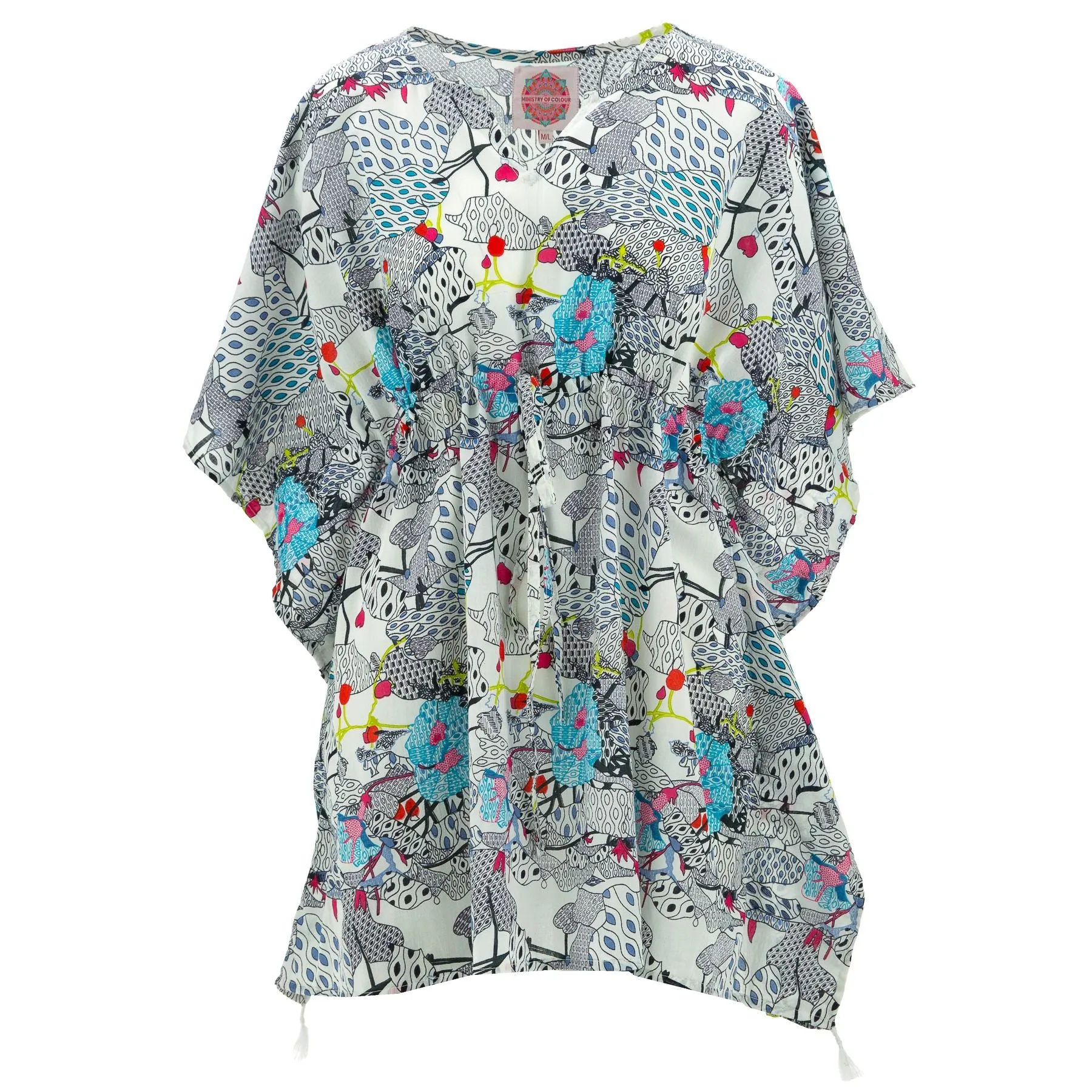 Beach Kaftan Cover-Up - Blue Utopia