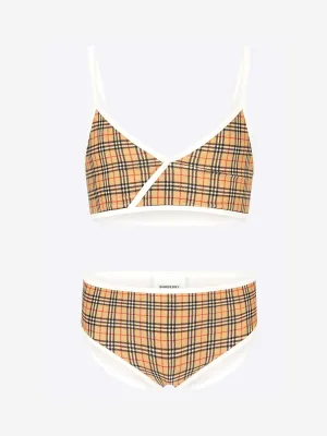 Burberry Girls Crosby Check Print Bikini