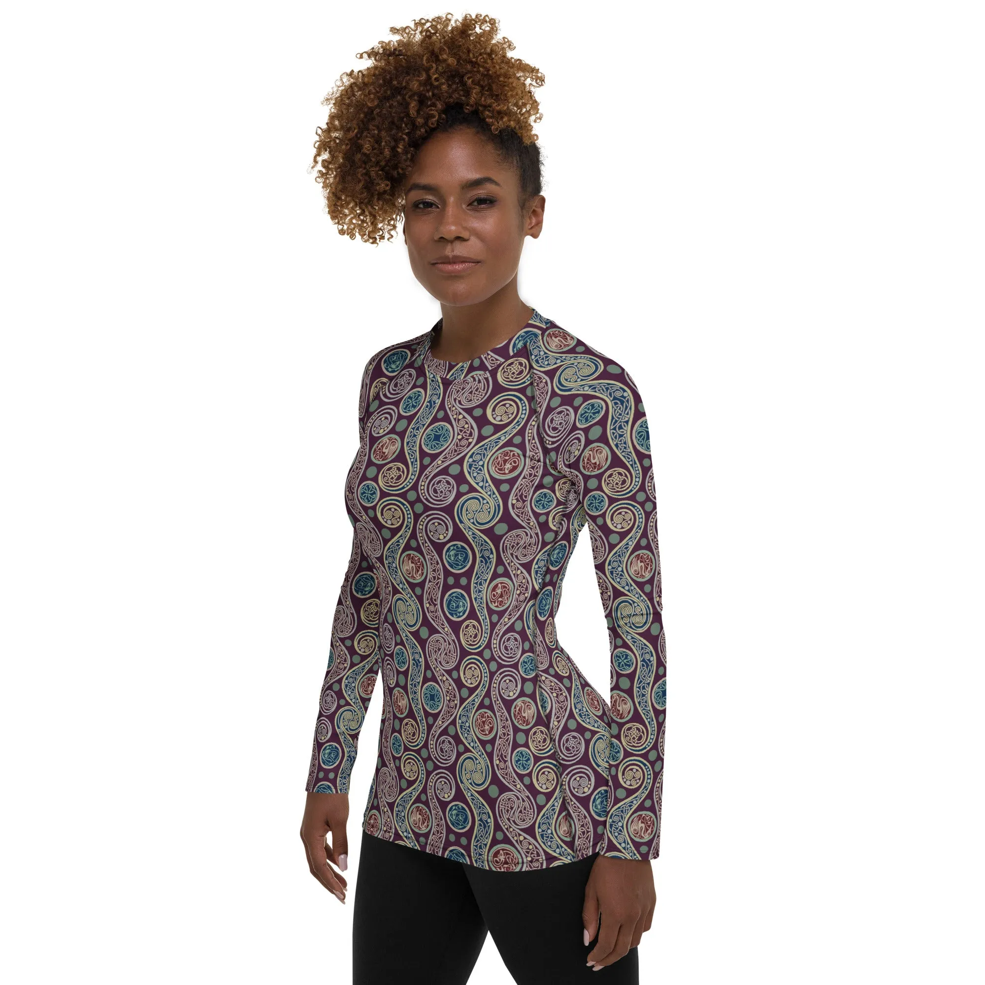 Celtic Paisley Rash Guard Top (POD)