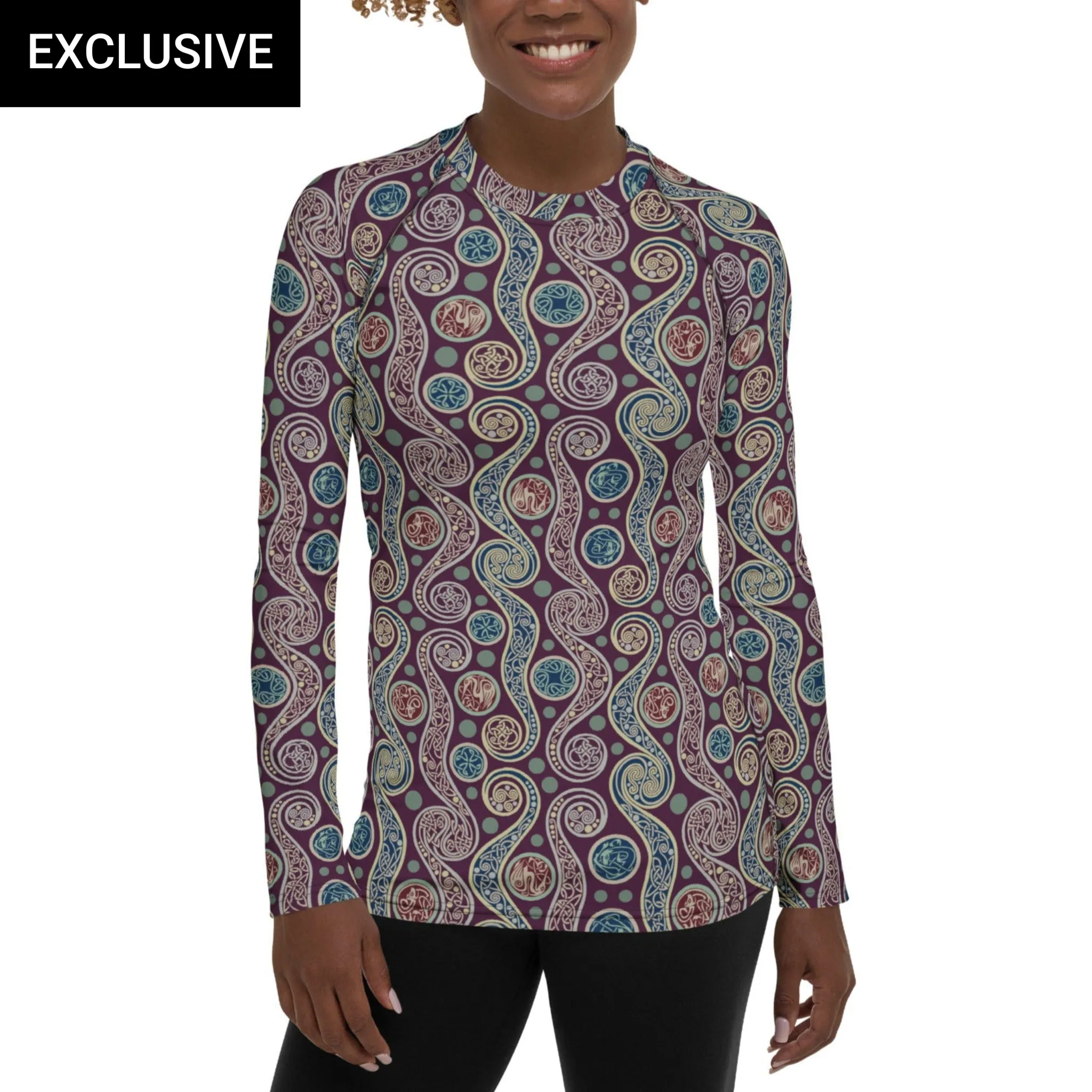 Celtic Paisley Rash Guard Top (POD)