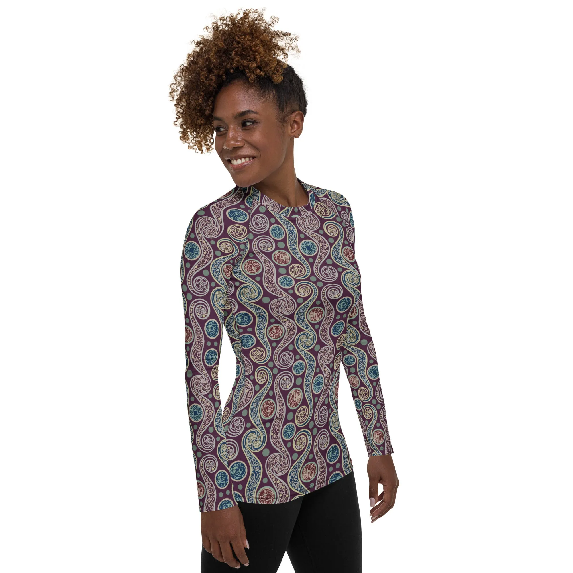 Celtic Paisley Rash Guard Top (POD)