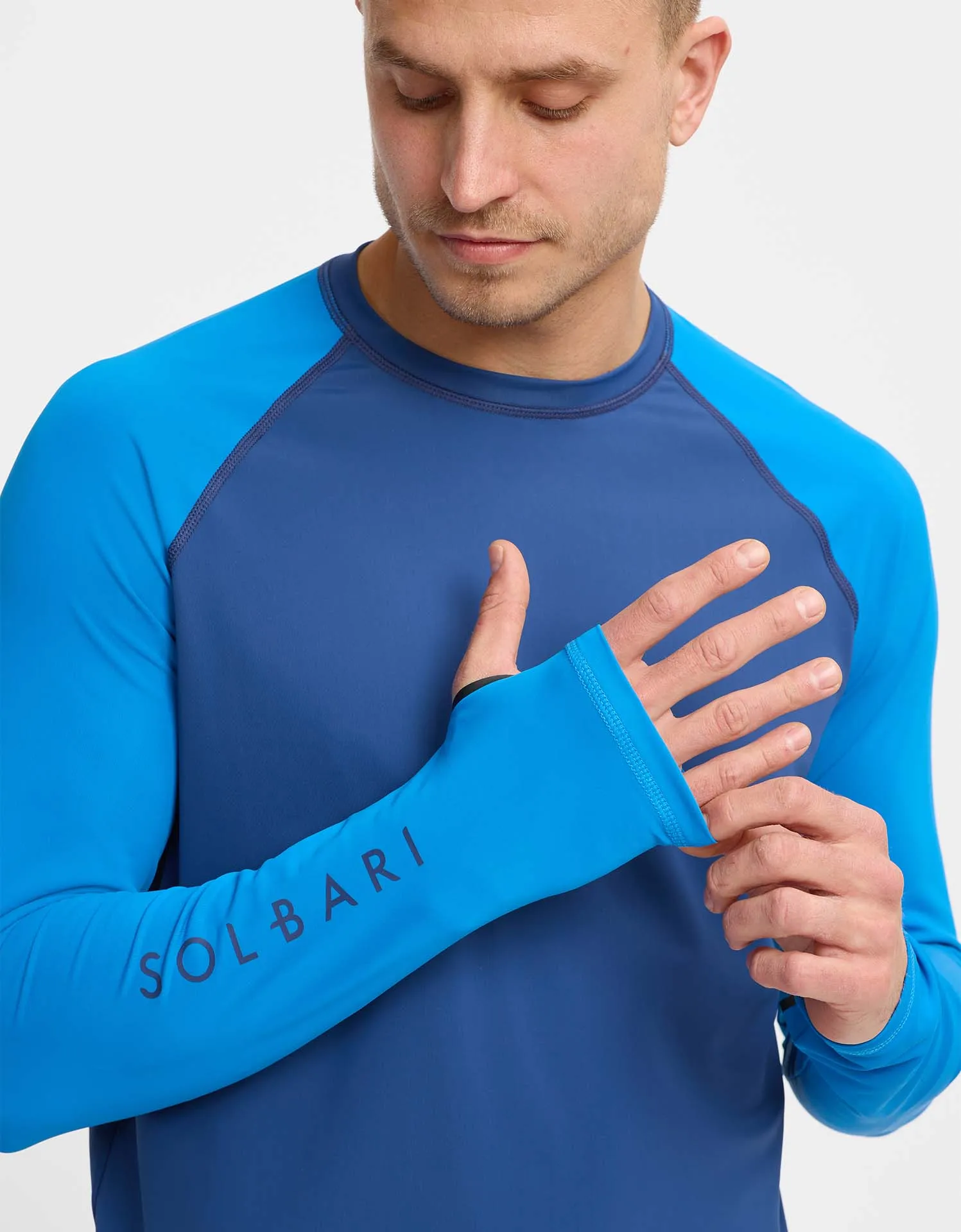 Colour Block Long Sleeve Rashguard UPF 50  I Aqua Sport Collection