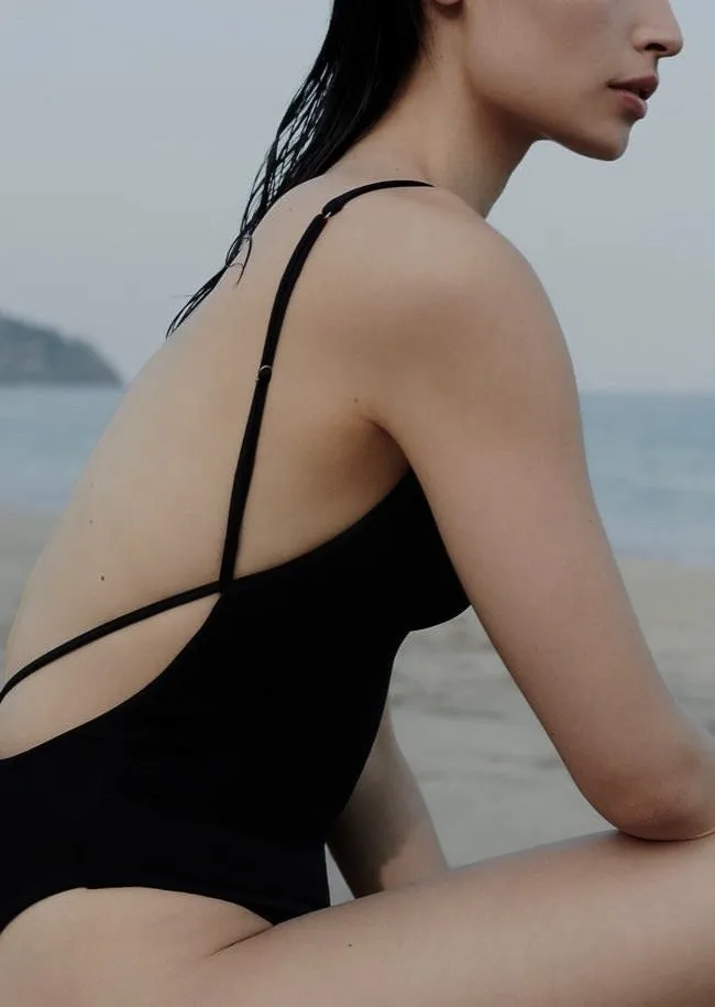 Cruel Summer Deep V One Piece - Noir