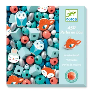 Djeco Wooden beads Small animals