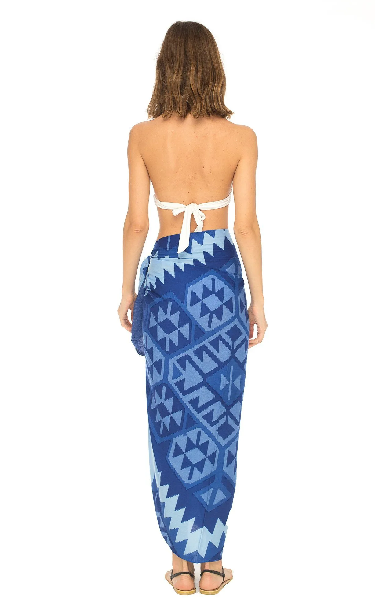 Ethnic Design Sarong with Fringe