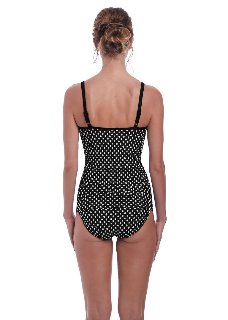 Fantasie Santa Monica Underwire Scoop Neck Tankini, Black and White