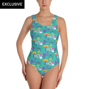 Fintastic Friends One-Piece Swimsuit (POD)