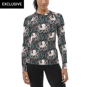 Floral Octopus Rash Guard Top (POD)