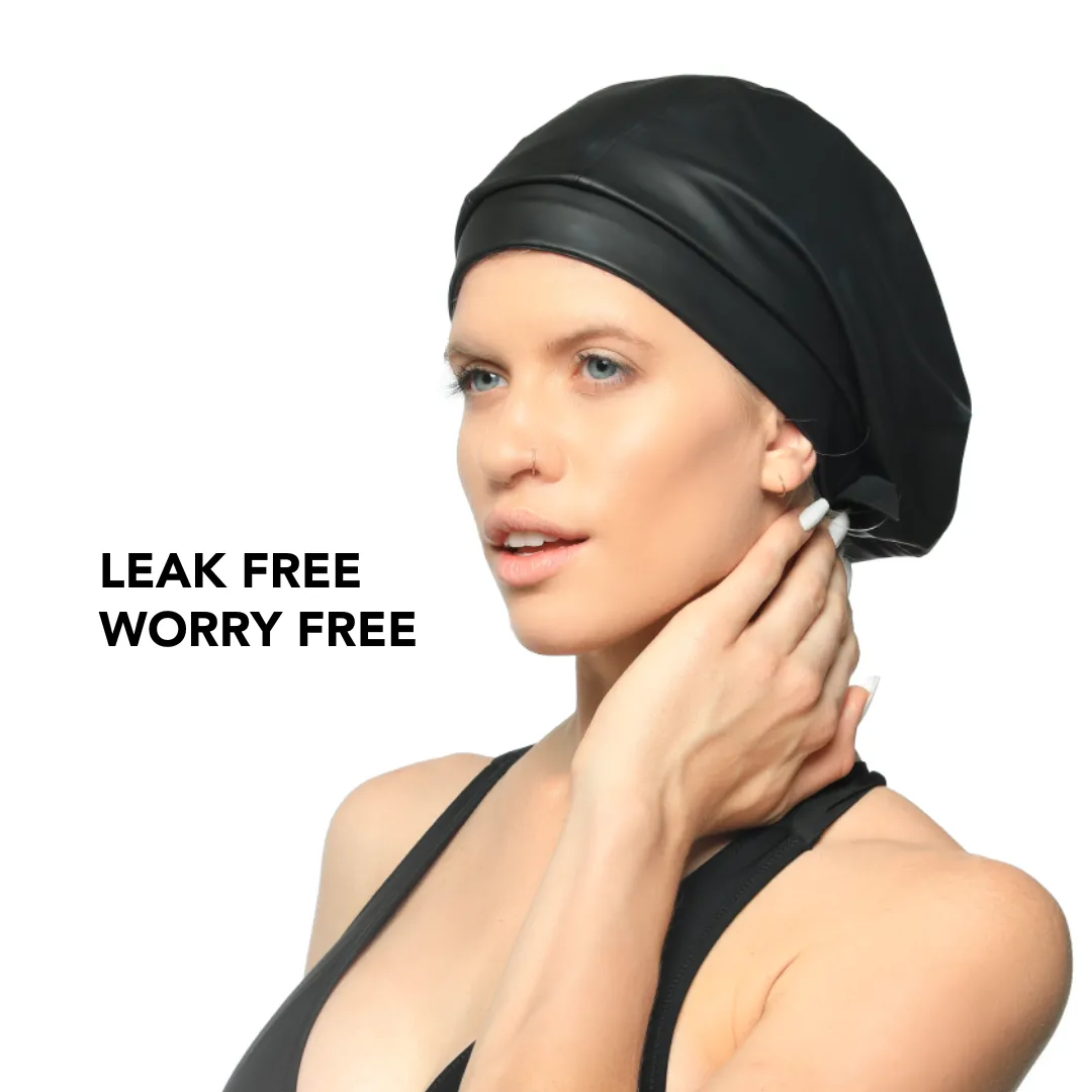 Hairbrella Waterproof, Satin-Lined, Adjustable Swimming Cap