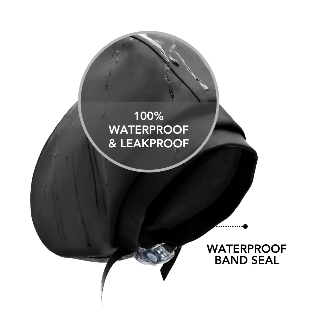 Hairbrella Waterproof, Satin-Lined, Adjustable Swimming Cap