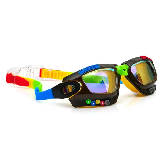 Jet Black Gamer Swim Goggles