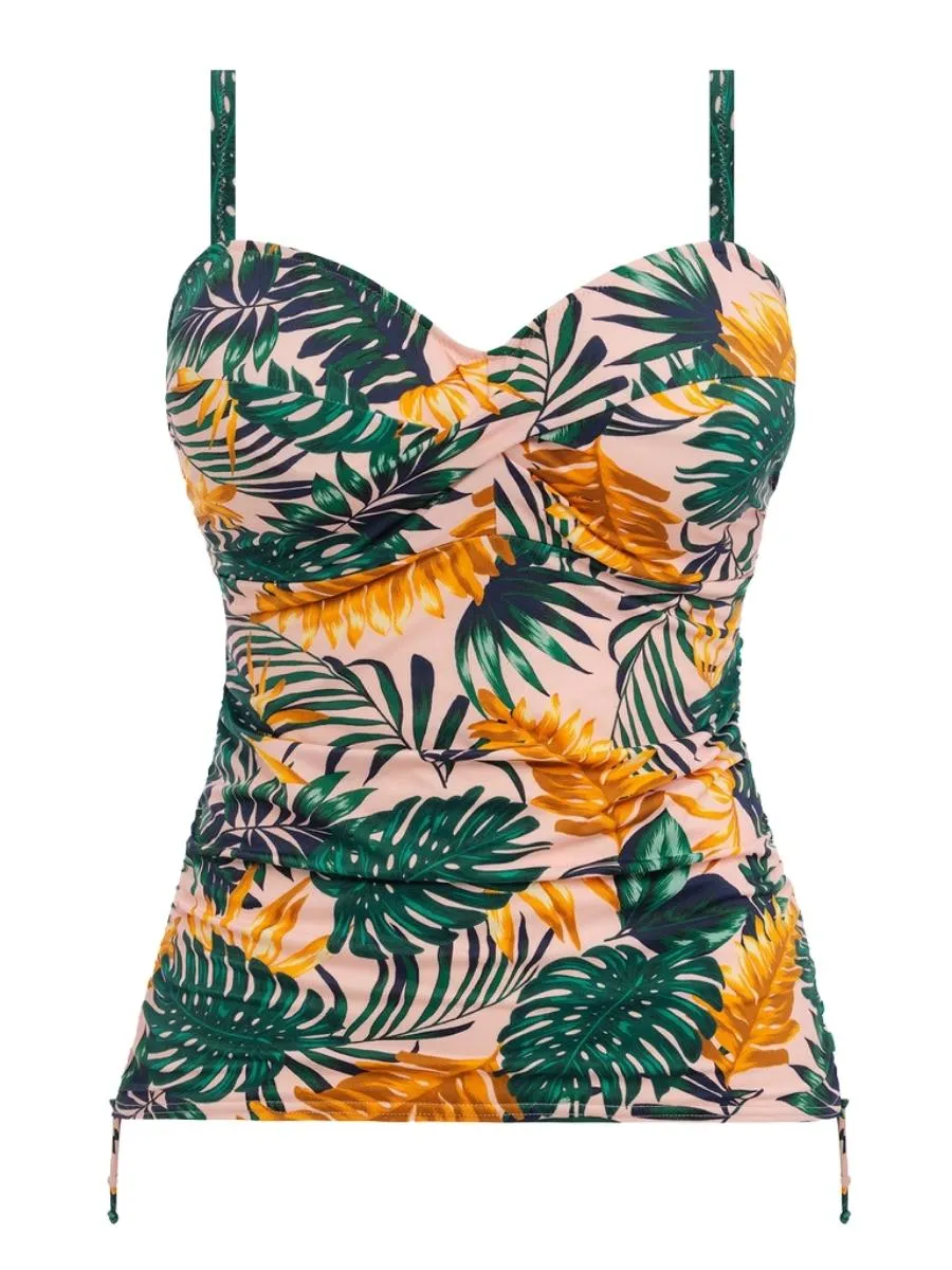 Jungle Falls Twist Front Tankini - Multi