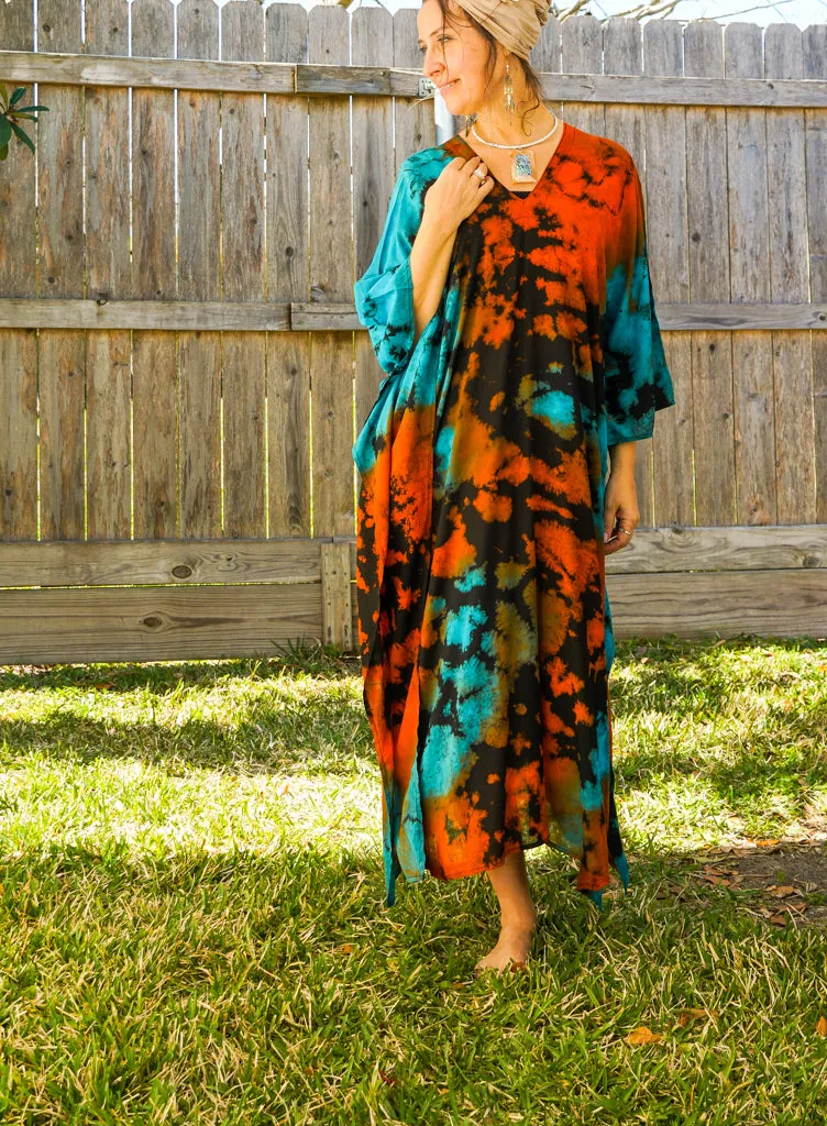 K1465- Hand Dyed Kaftan Dress