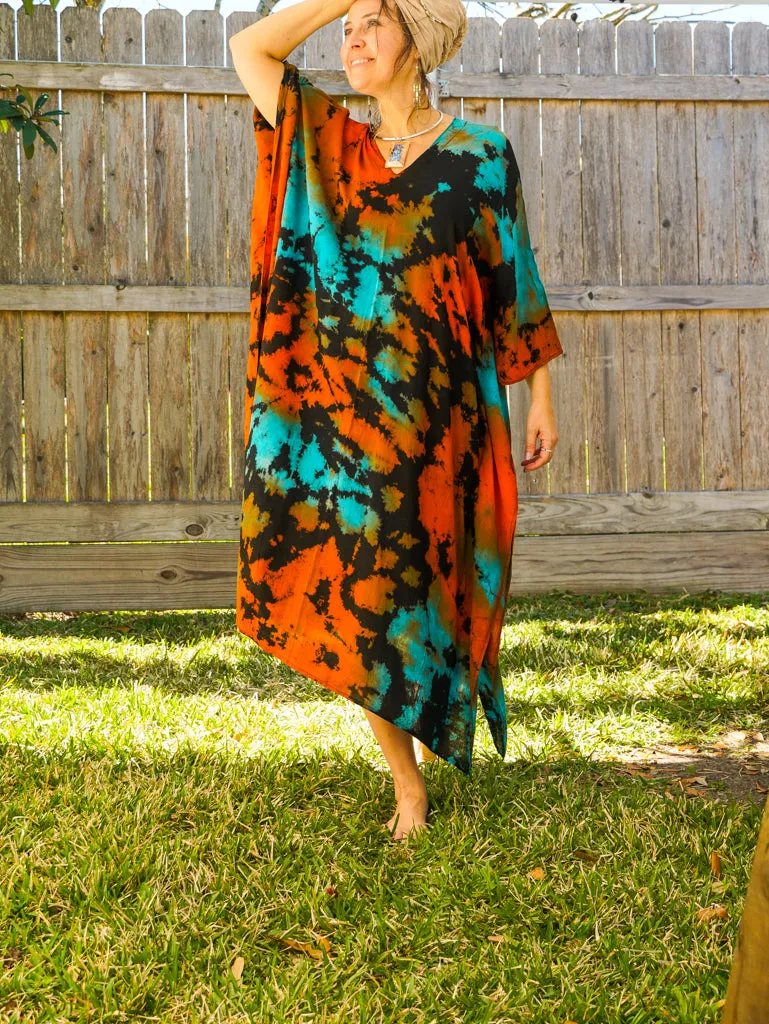 K1465- Hand Dyed Kaftan Dress