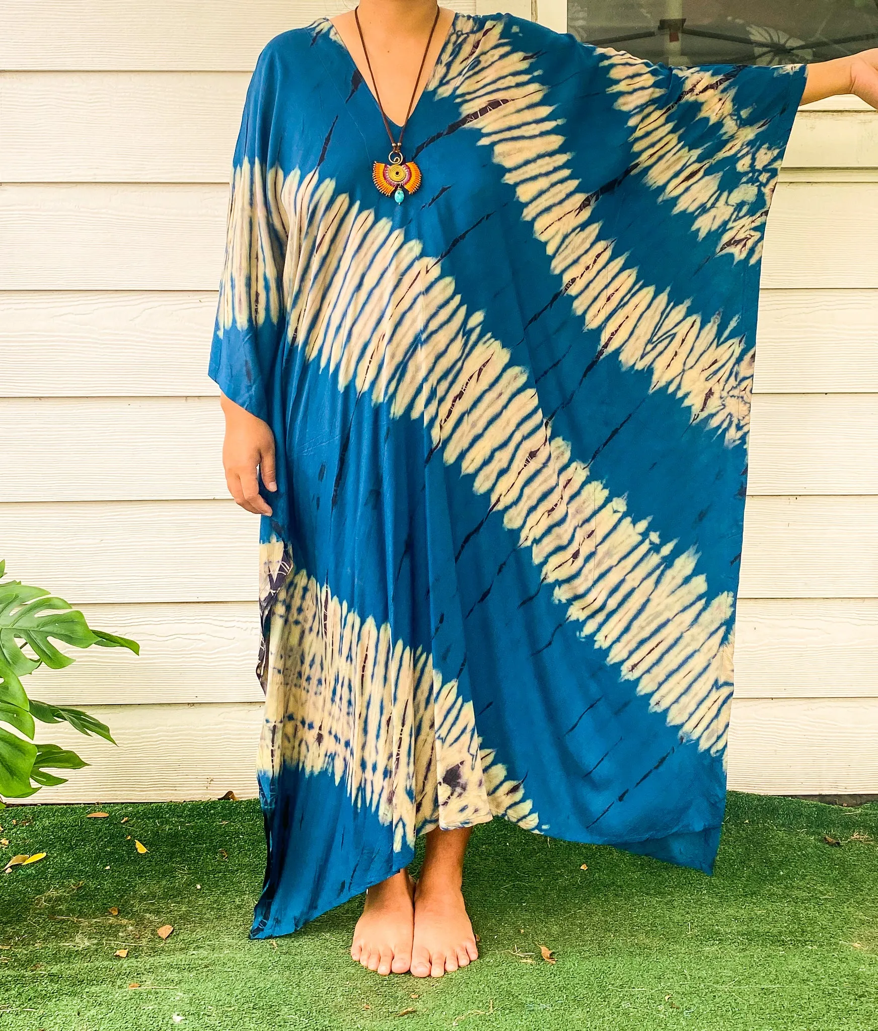 K243- Hand Dyed Kaftan Dress