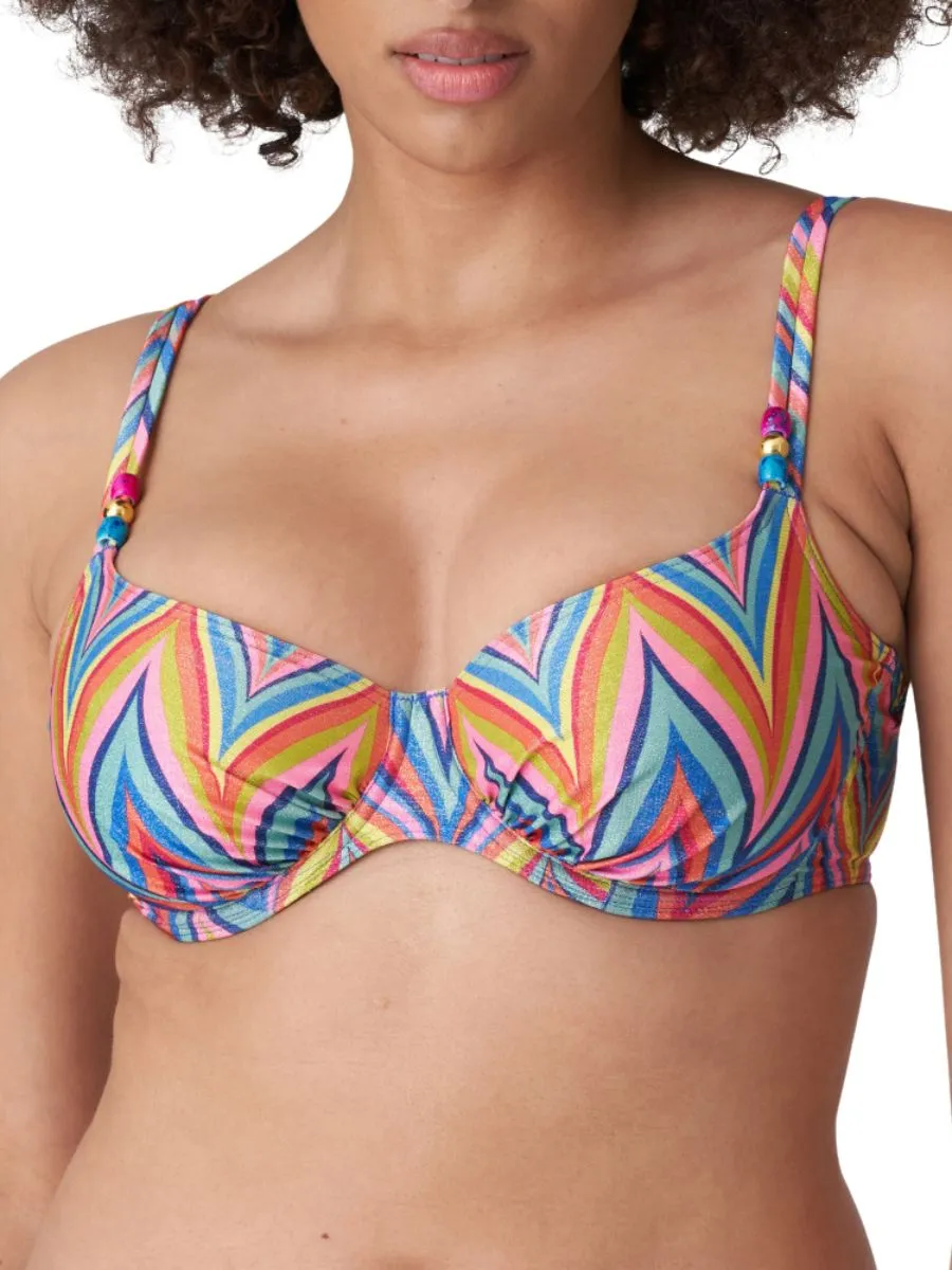 Kea Full Cup Bikini Top - Rainbow Paradise