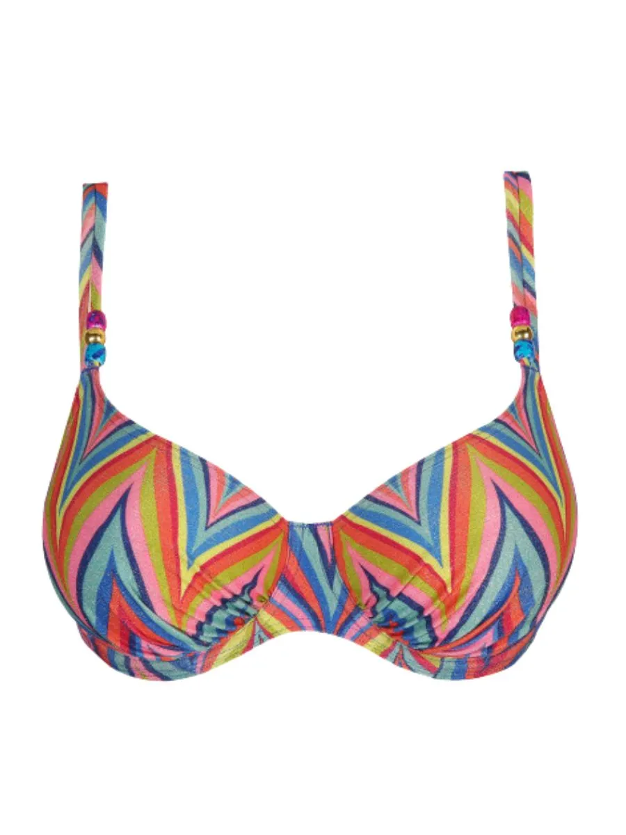 Kea Full Cup Bikini Top - Rainbow Paradise