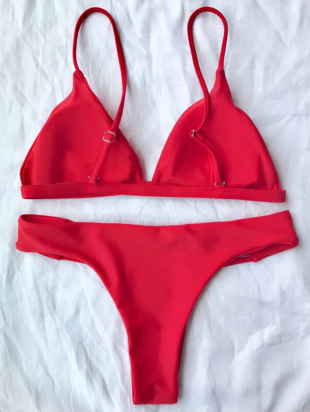 Low Waisted Cami Padded Bikini Set