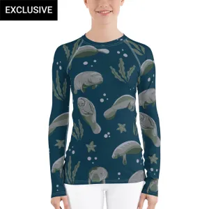 Manatees Rash Guard Top (POD)