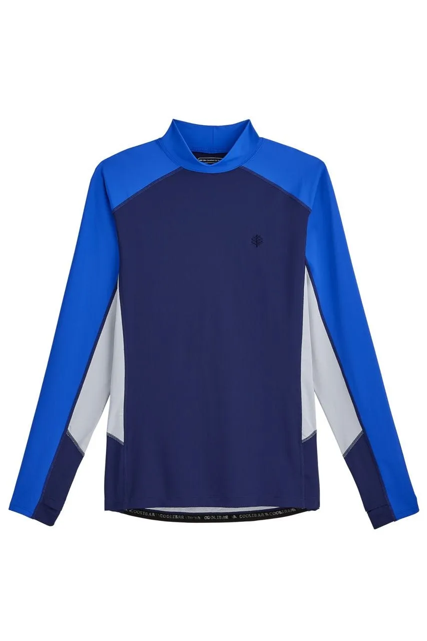 Men's Point Break Rash Guard  |  Navy Colorblock