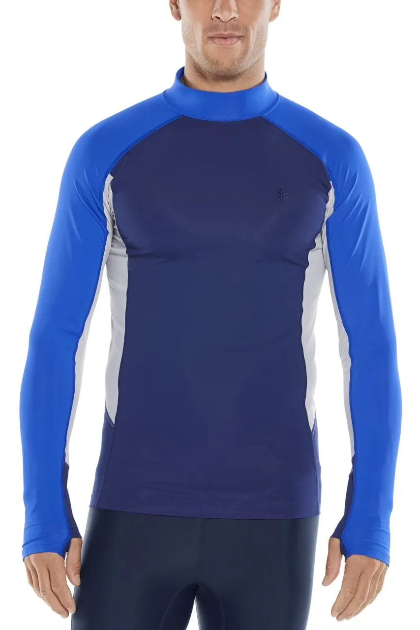 Men's Point Break Rash Guard  |  Navy Colorblock