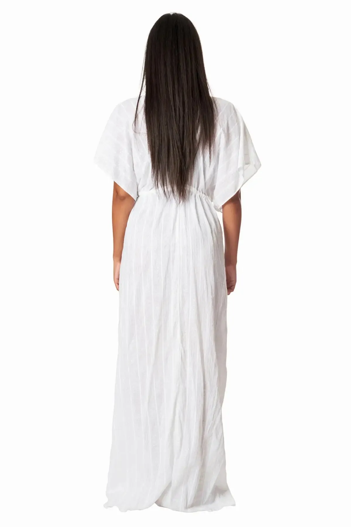 Moda Long Kaftan-Style Robe And Beachwear Cover Up