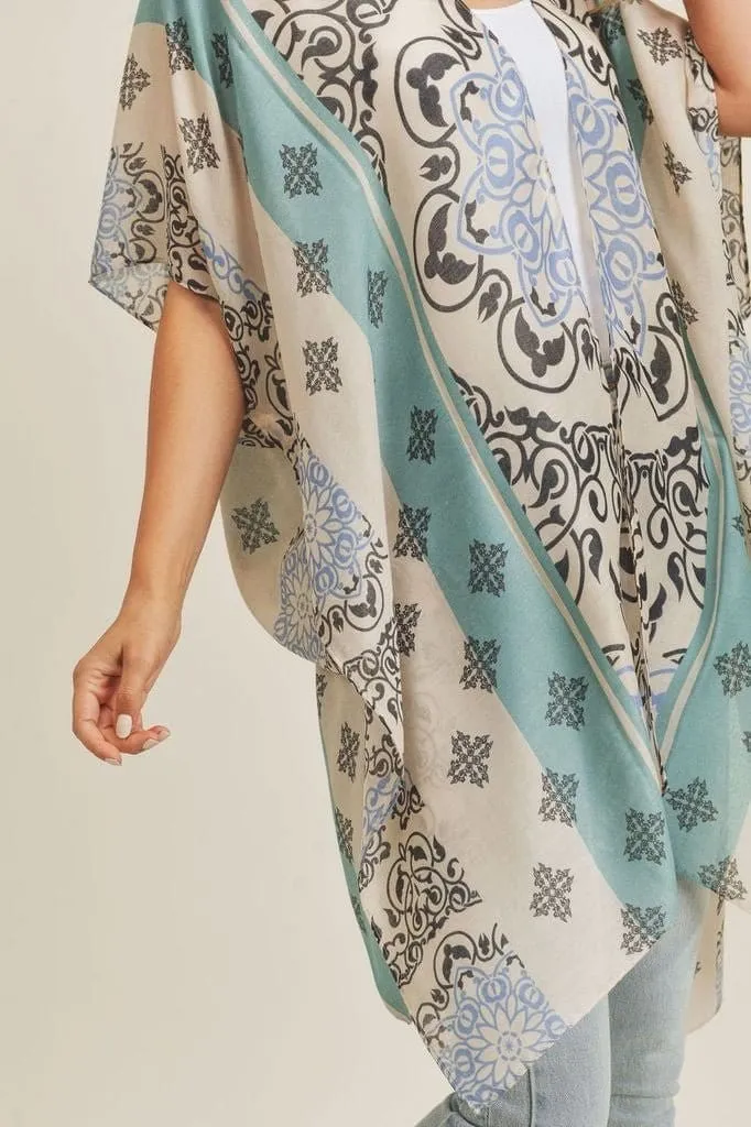 MS0211 Bohemian Pattern Beach Summer Kimono