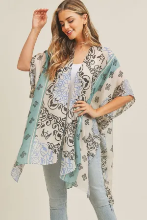 MS0211 Bohemian Pattern Beach Summer Kimono