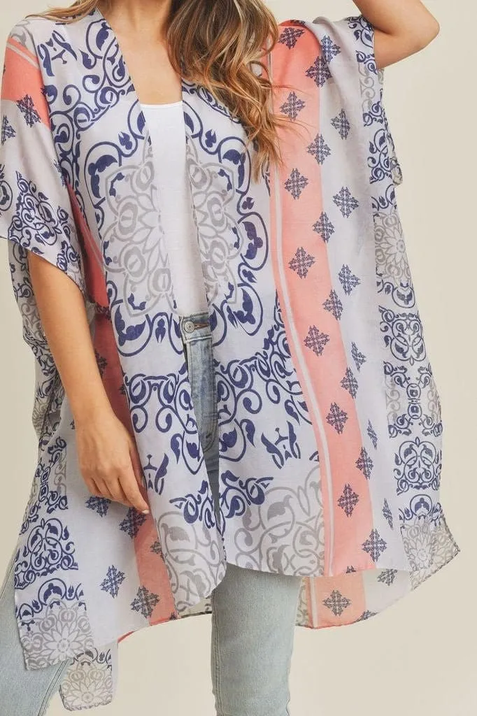 MS0211 Bohemian Pattern Beach Summer Kimono