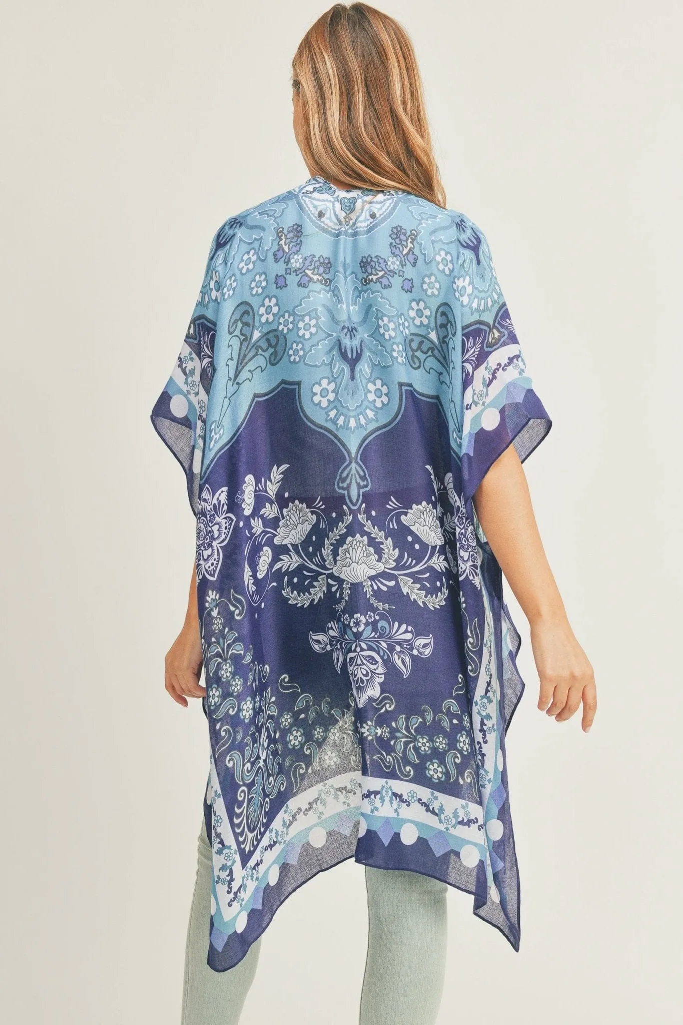 MS0285 Helena Boho Print Kimono