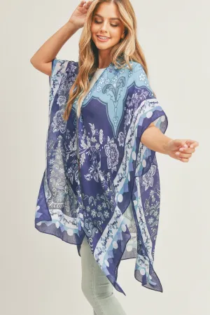 MS0285 Helena Boho Print Kimono