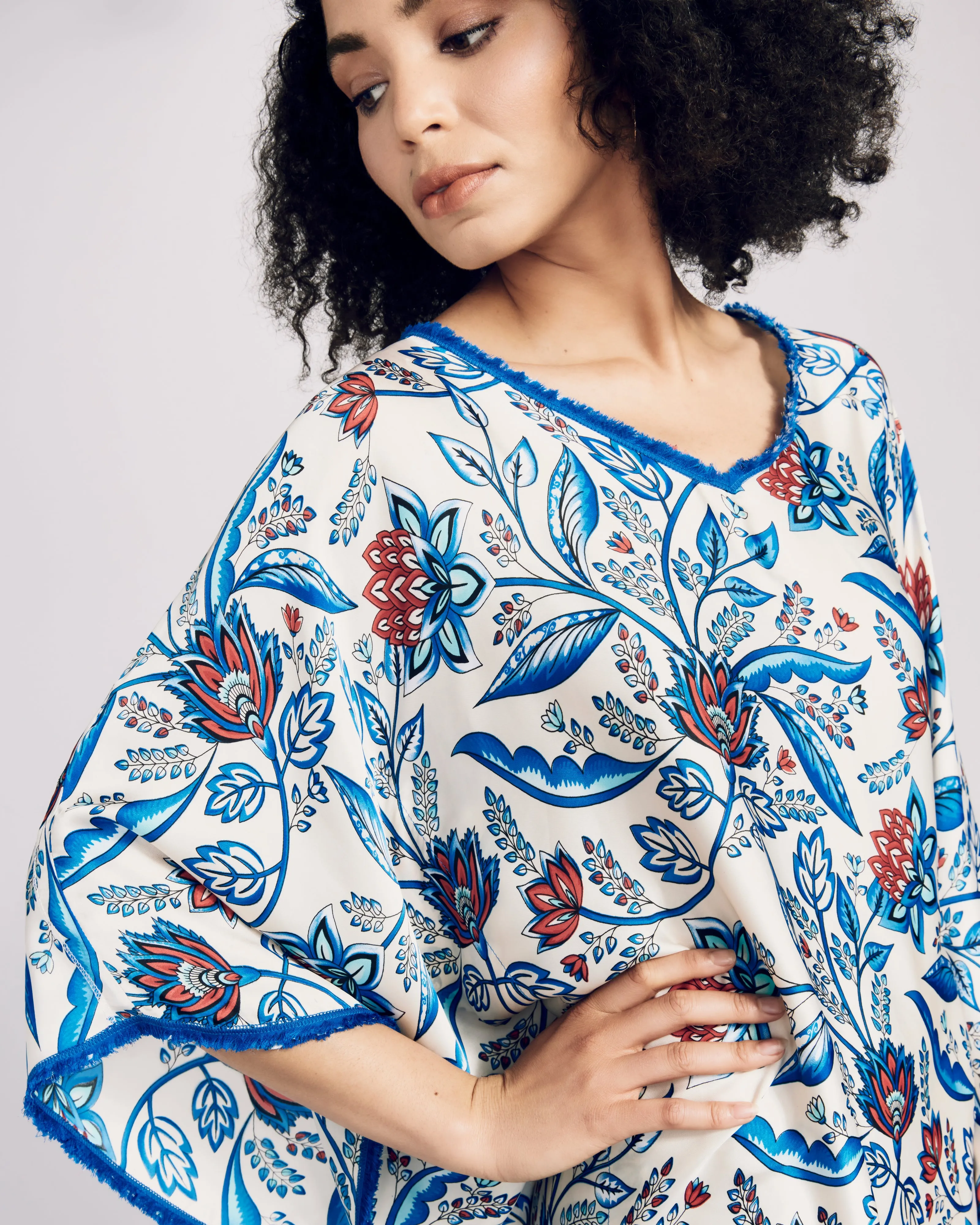 Santorini Silk Kaftan