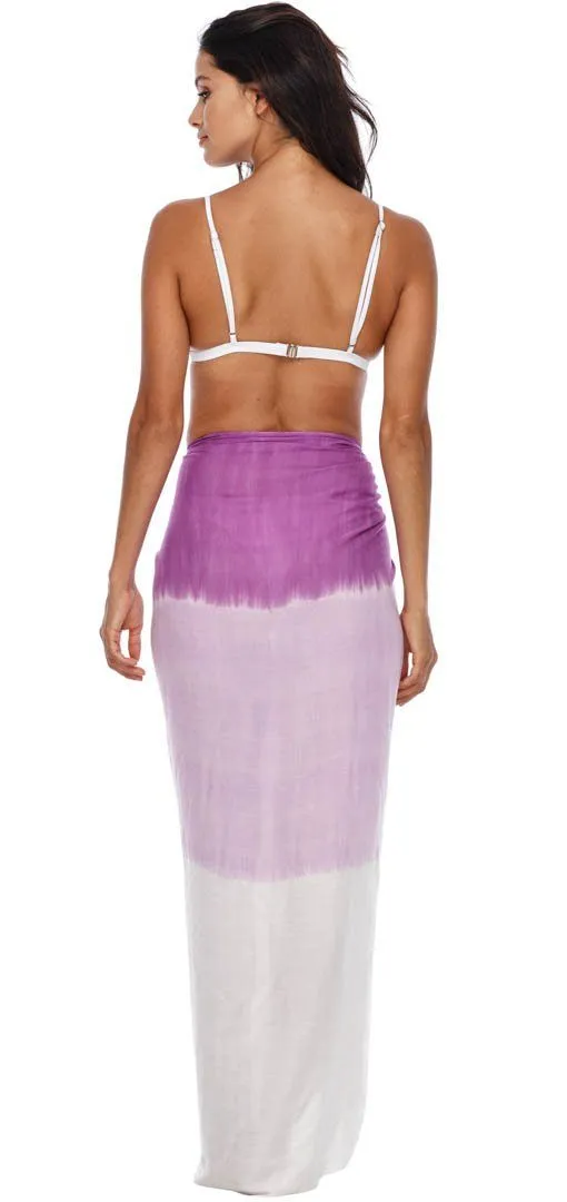 SHU-SHI Sarong Wraps For Women Beach Cover Up Skirt Swimsuit Wrap Pareo Coverups Ombre Tie Dye