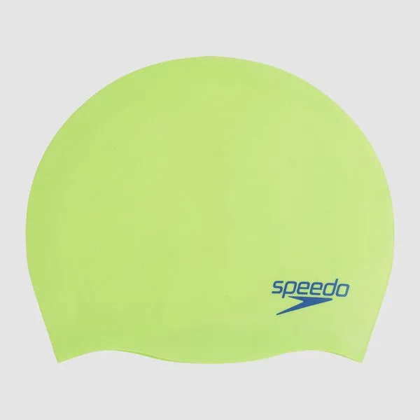 Speedo Jnr Plain Moulded Silicone Cap