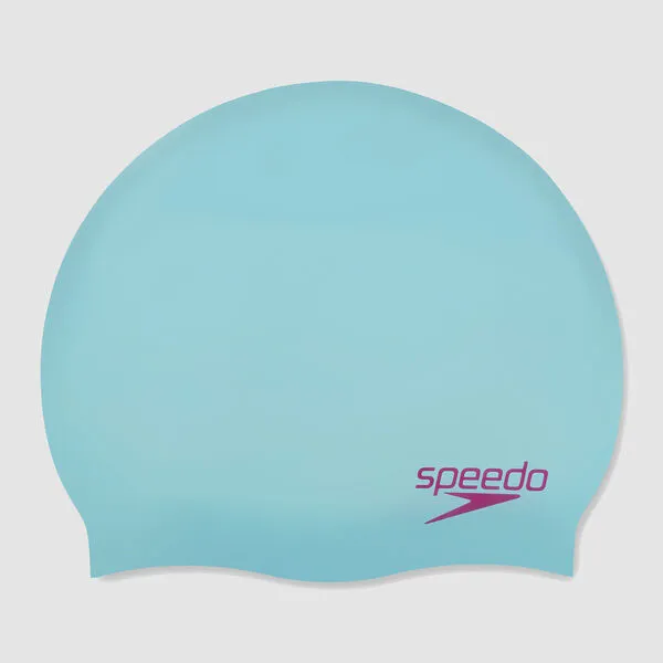 Speedo Jnr Plain Moulded Silicone Cap