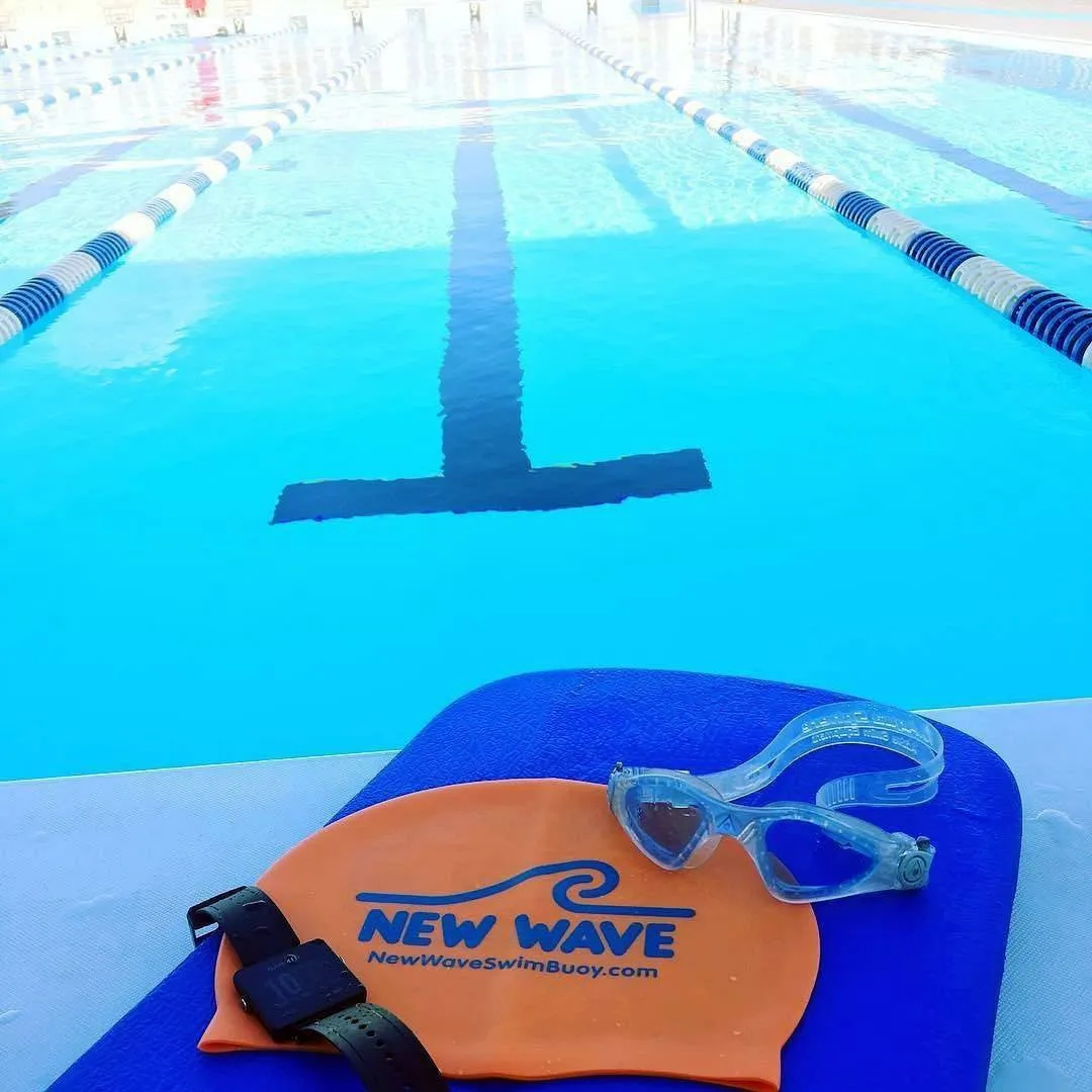 Swim Cap Orange - New Wave Silicone Swim Cap