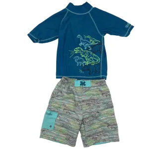 Swim Trunks w Rash Guard / Dino