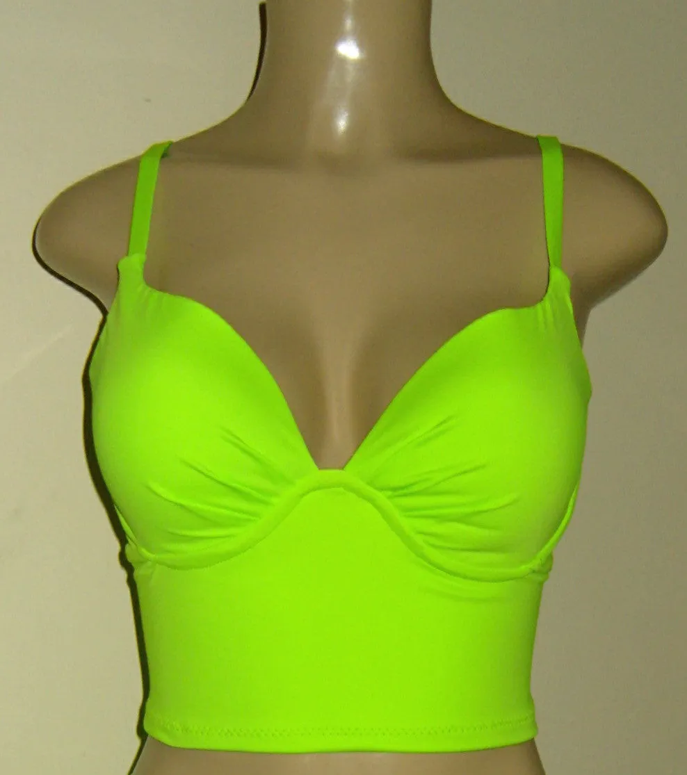 Underwire Push Up Short Tankini Top