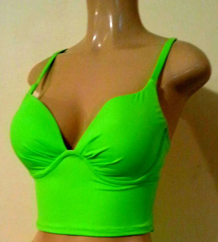 Underwire Push Up Short Tankini Top