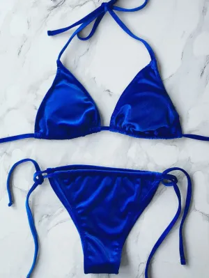 Velvet String Bikini Swimwear